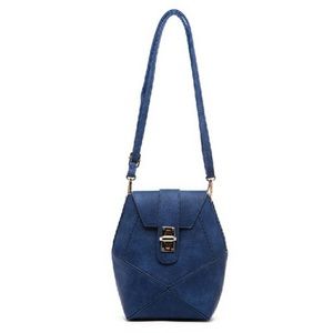 Pink Haley Frida front lock patch in blue